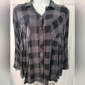 Plaid long sleeve top Torrid